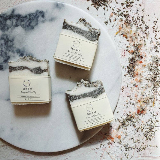 Spa Bar – Lavender & Green Clay Salt - Forever After Boutique