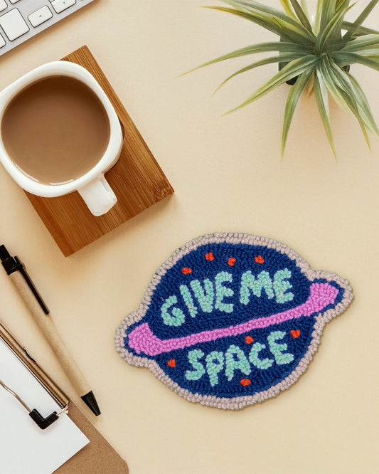 Galaxy Give Me Space Punch Needle Coaster Set of 2