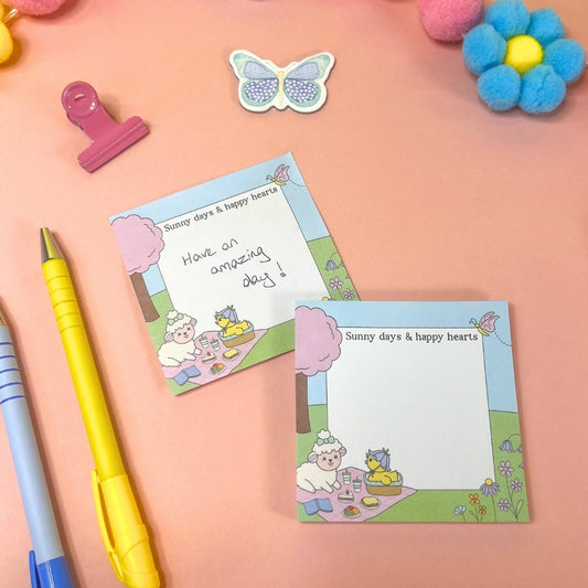 Sunny Days & Happy Hearts Sticky Notes