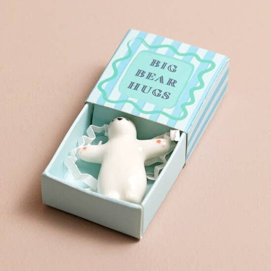 Tiny Matchbox Ceramic Token: Bear - Forever After Boutique