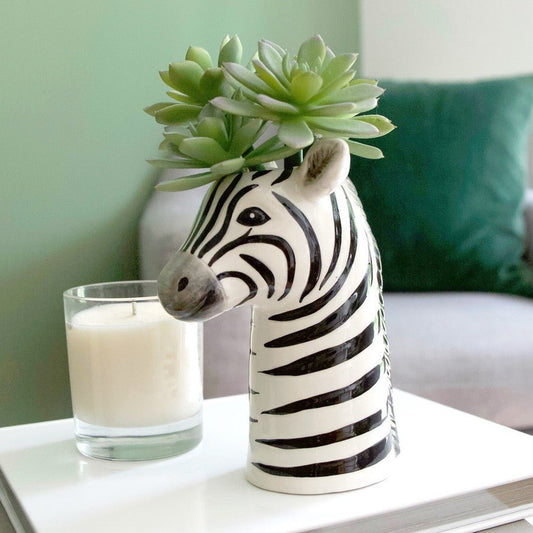 Flower Vase: Zebra