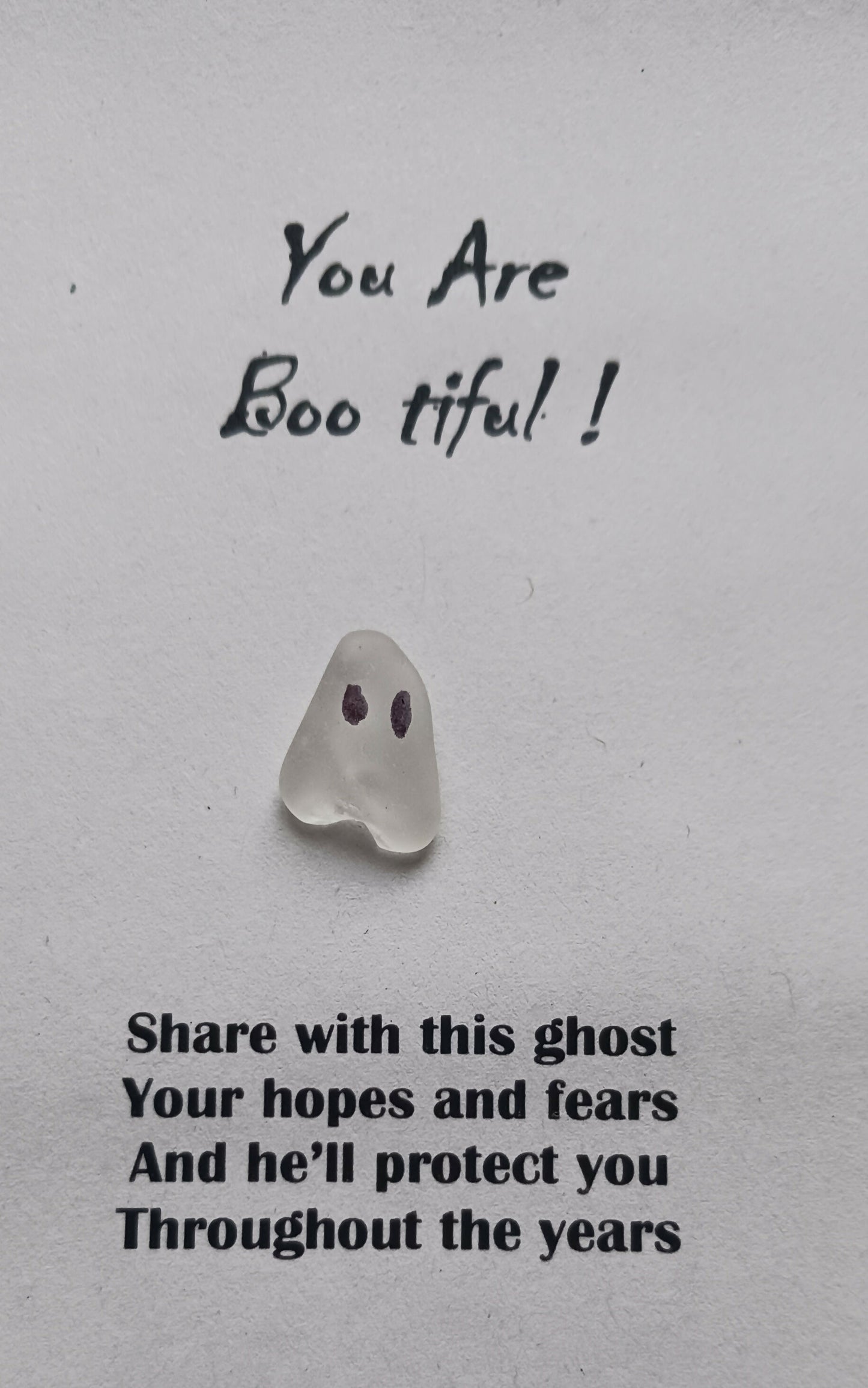 Sea Glass Ghost Pocket Hug