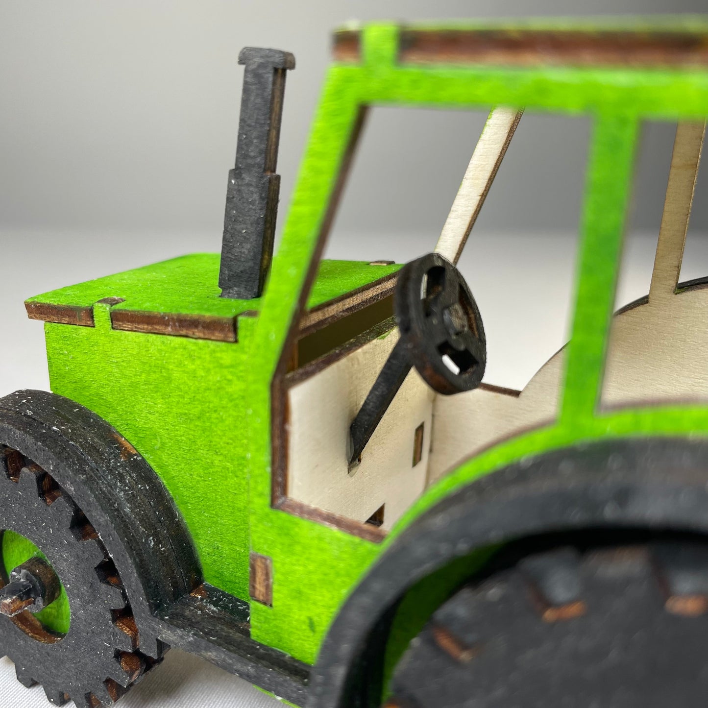 Tractor Puzzle - Pre-Built Model by Curious Rabbit ®