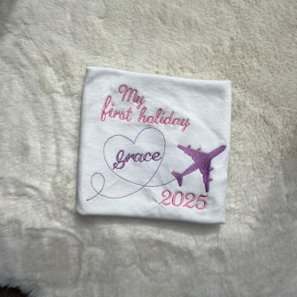 Personalised Embroidery First Time Flyer T-shirts