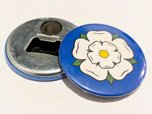 Magnetic Bottle Opener - Yorkshire Rose