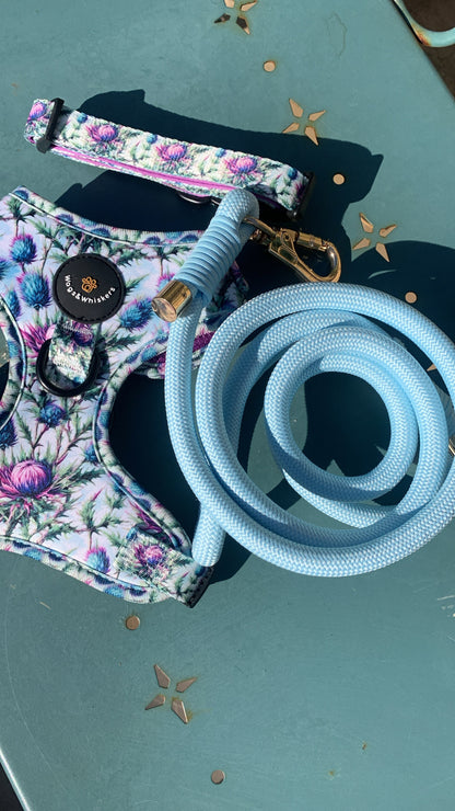 Baby Blue Rope Leash Flexible and Lightweight