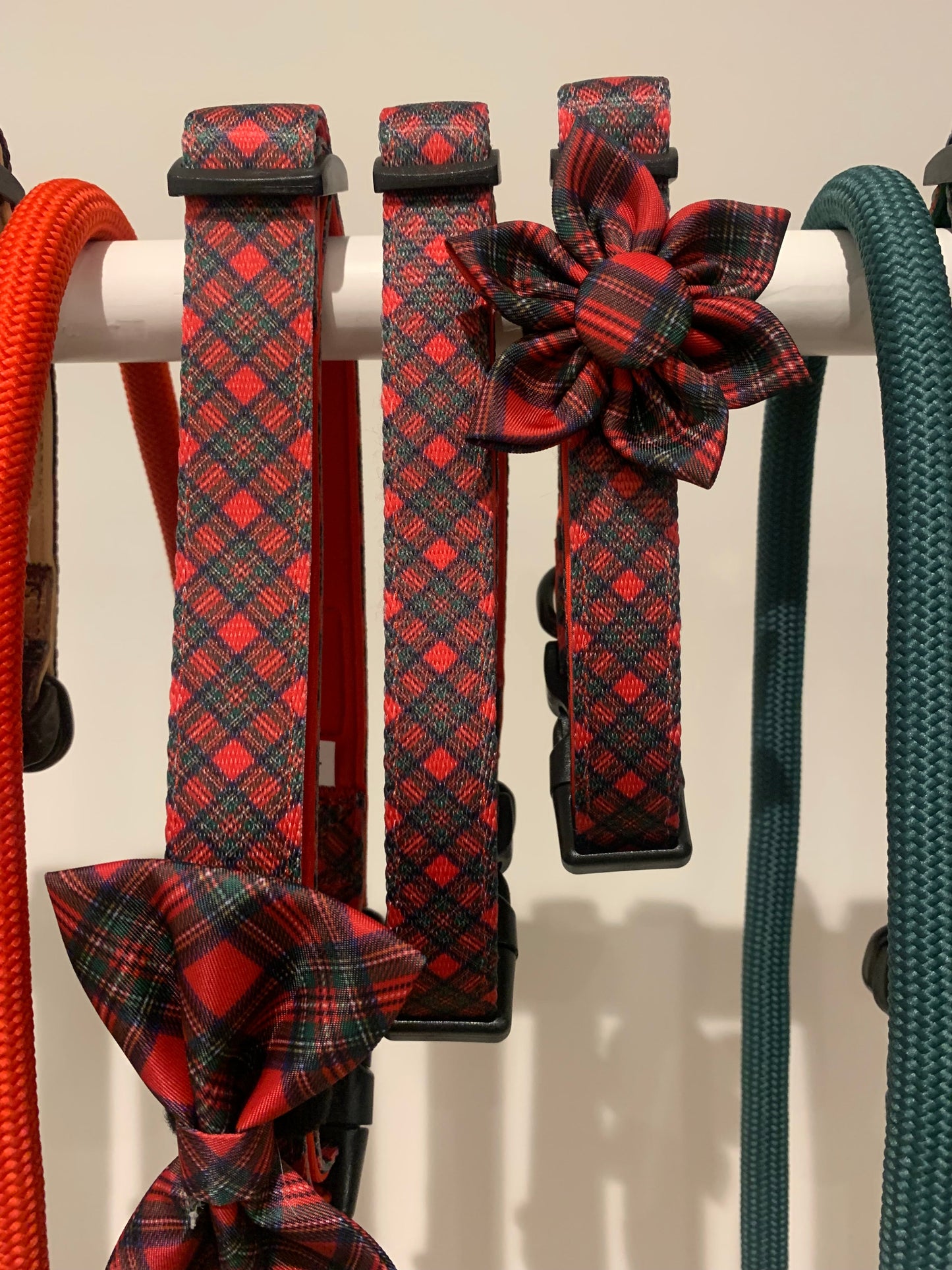 Tartan Flower Collar Accessory