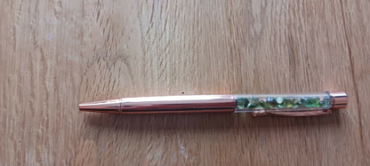 SEA GLASS FILLED BALLPOINT PEN