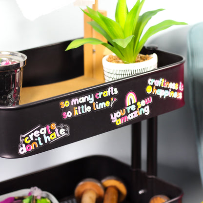 Craftiness is Happiness Sticker