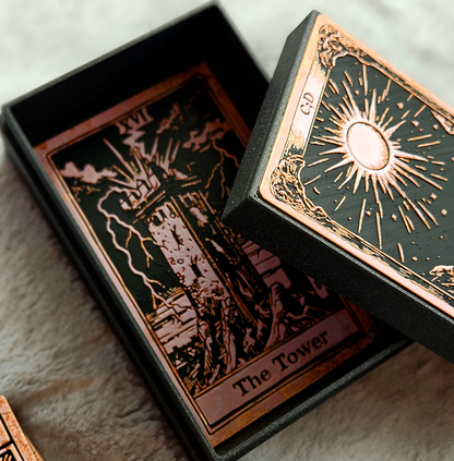 Tarot Cards Set with Box – Handcrafted Major Arcana Deck for Spiritual Readings & Collectors