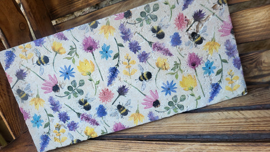 Large Stone Trivet / worktop saver / Meadow bee