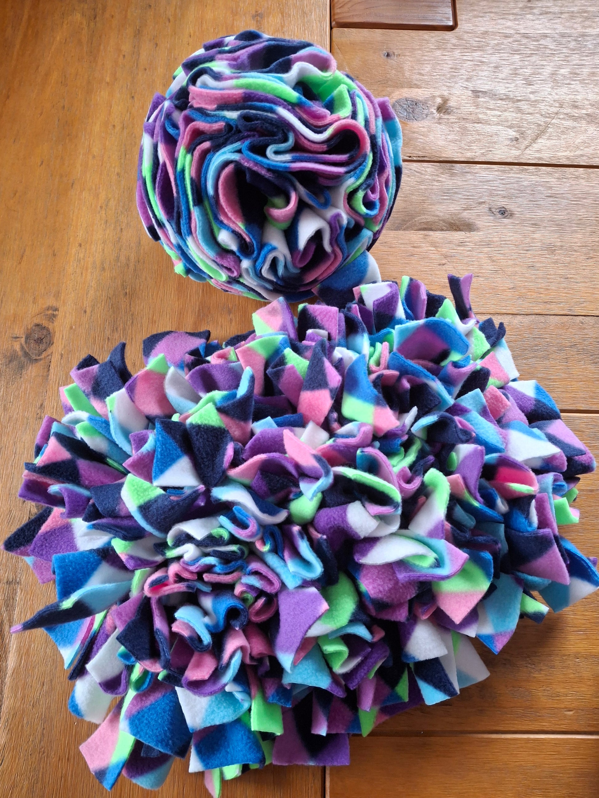 Snuffle Mat and Medium ball Bundle Check blues