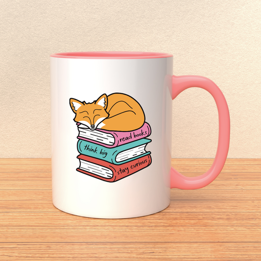 Stay Curious Ceramic Mug ft. Maple the Fox