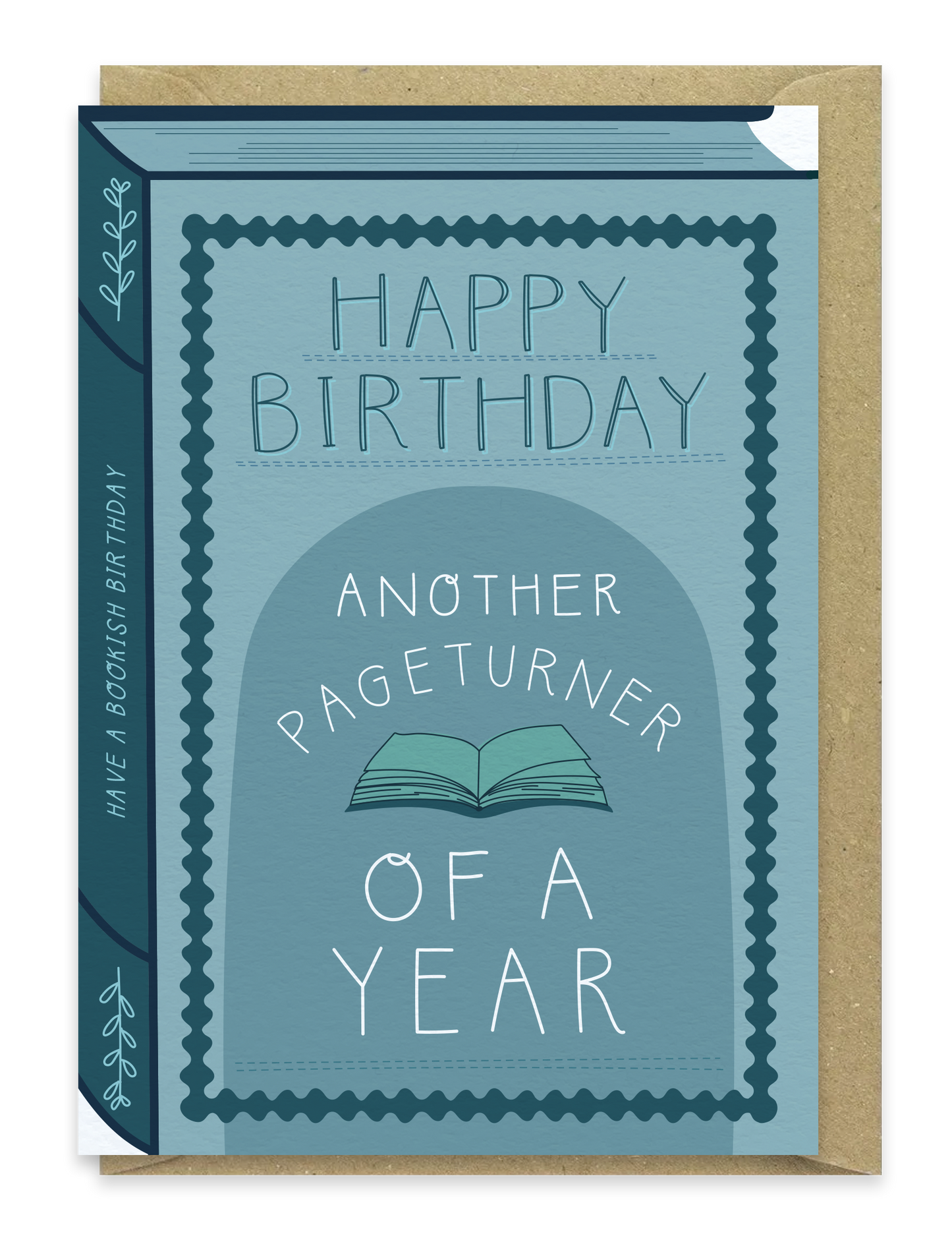 Another Pageturner Book Birthday Card – Bookish Greeting Card for Readers