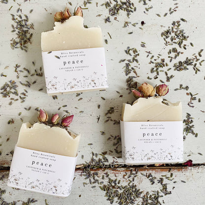Handcrafted Soap: Peace A Calming Embrace for Your Skin and Senses