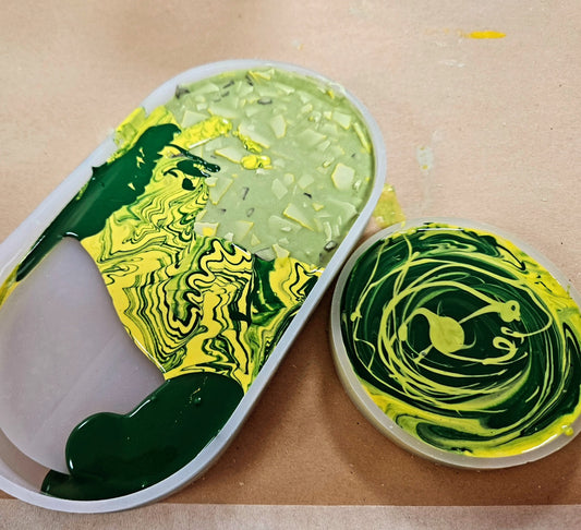 Make your own Oval Trinket Tray, Terrazzo Pot and Marbled Coaster Workshop Thursday 30th April