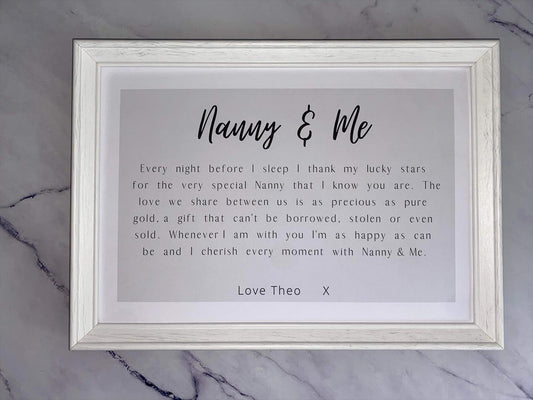 Nanny & Me Print