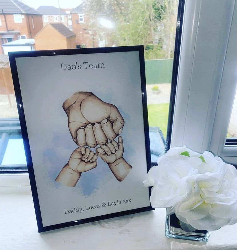 Personalised Our Family Hand Print