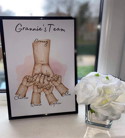 Personalised Our Family Hand Print