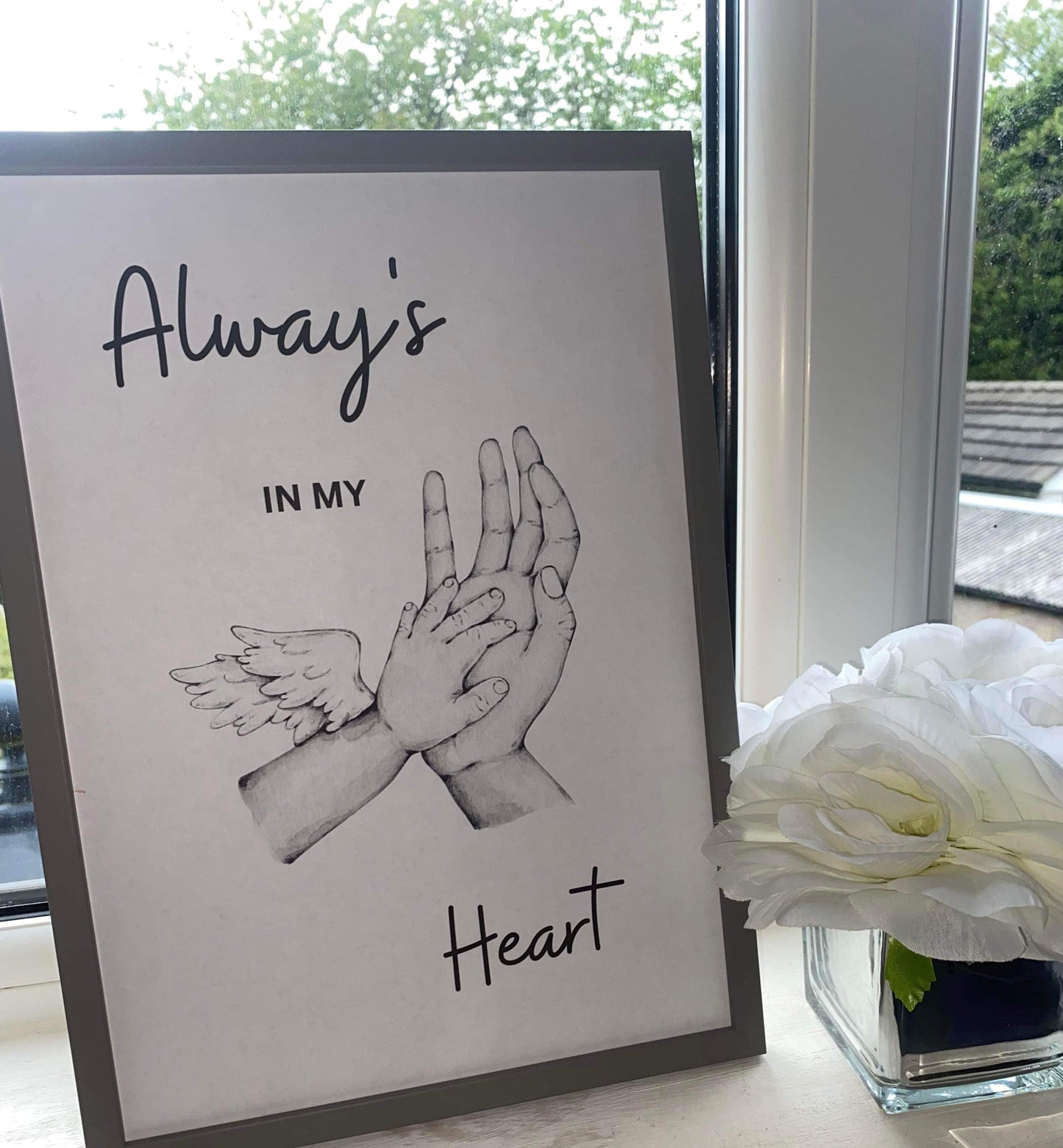 Personalised Always In My Heart Print