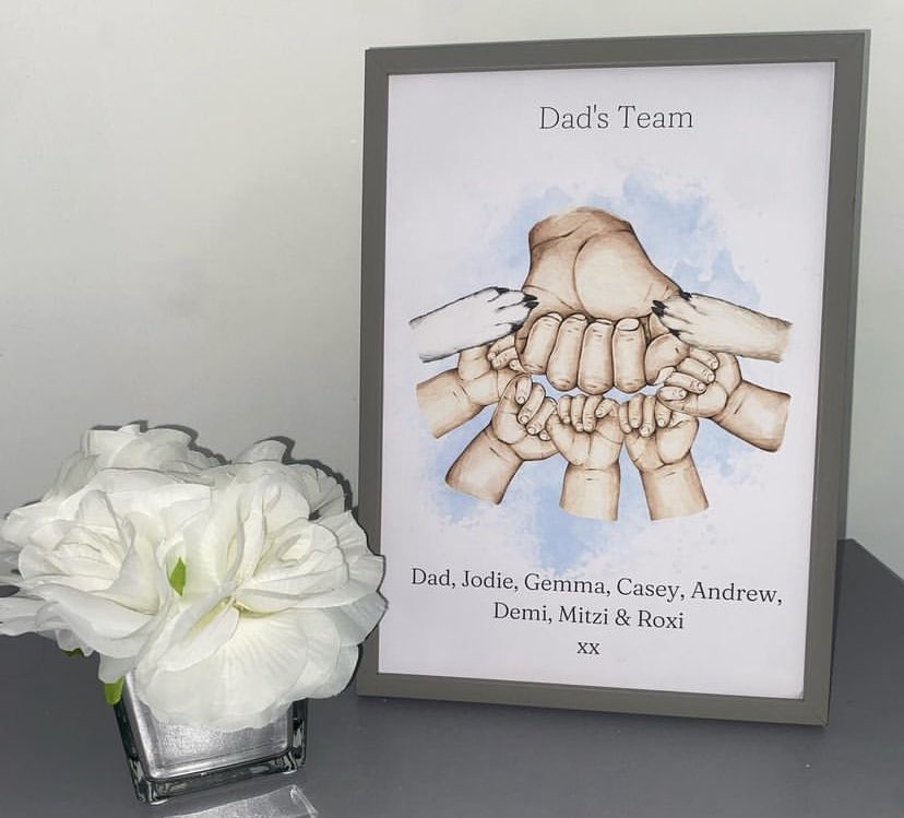 Our Family Including Pet Print