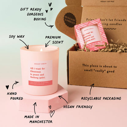 All I Want For Christmas Candle