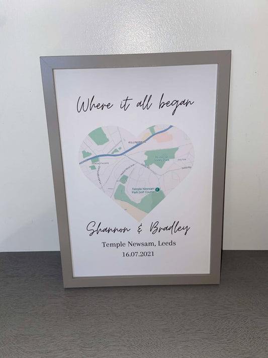 Where It All Began Personalised Print