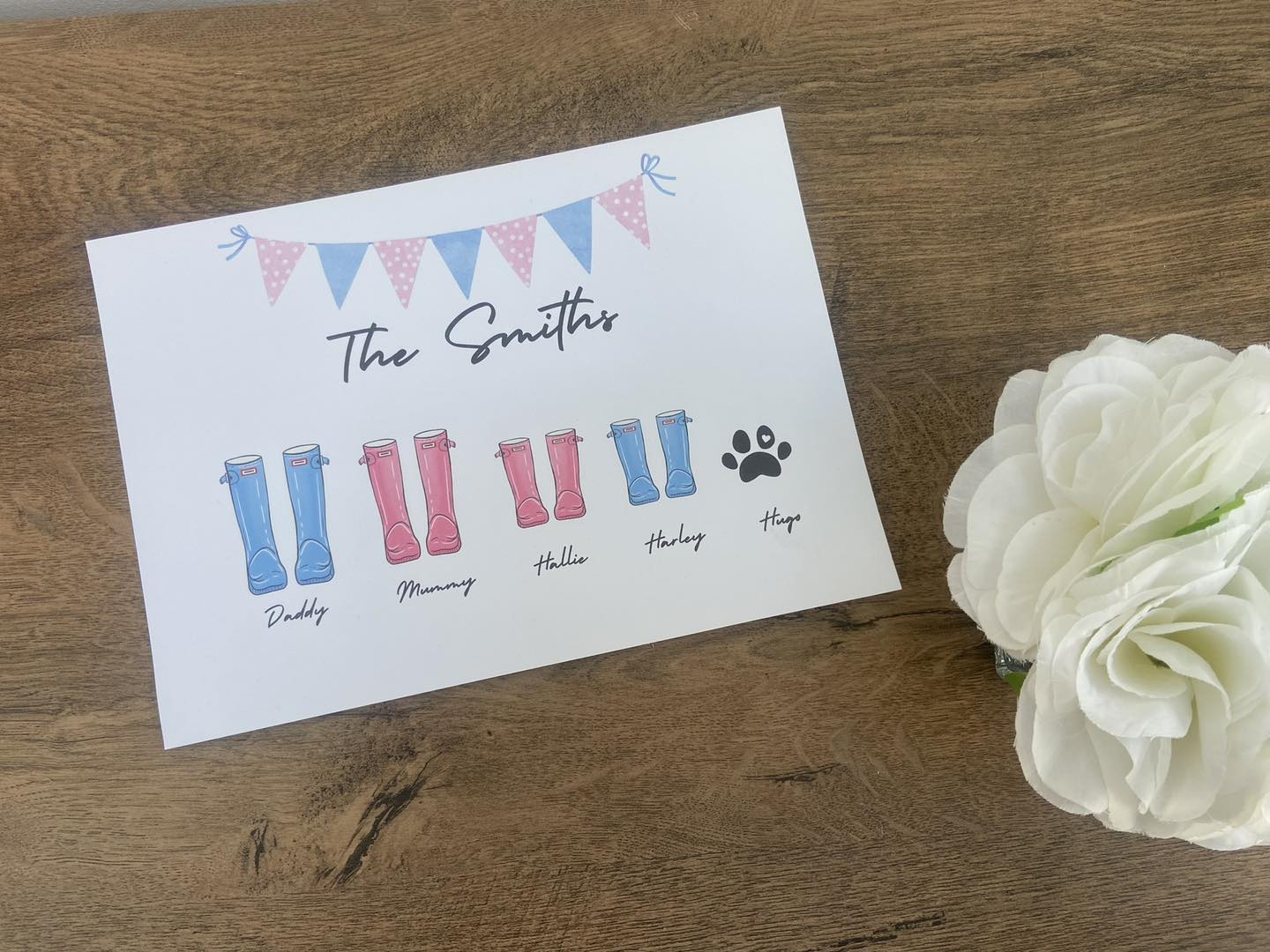 Family Welly Boot Print