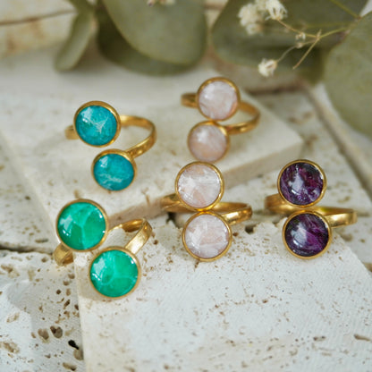 Quartz Duo Ring