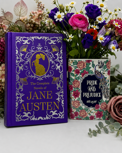 Jane Austen Book & Vase Gift Set | The Complete Novels of Jane Austen