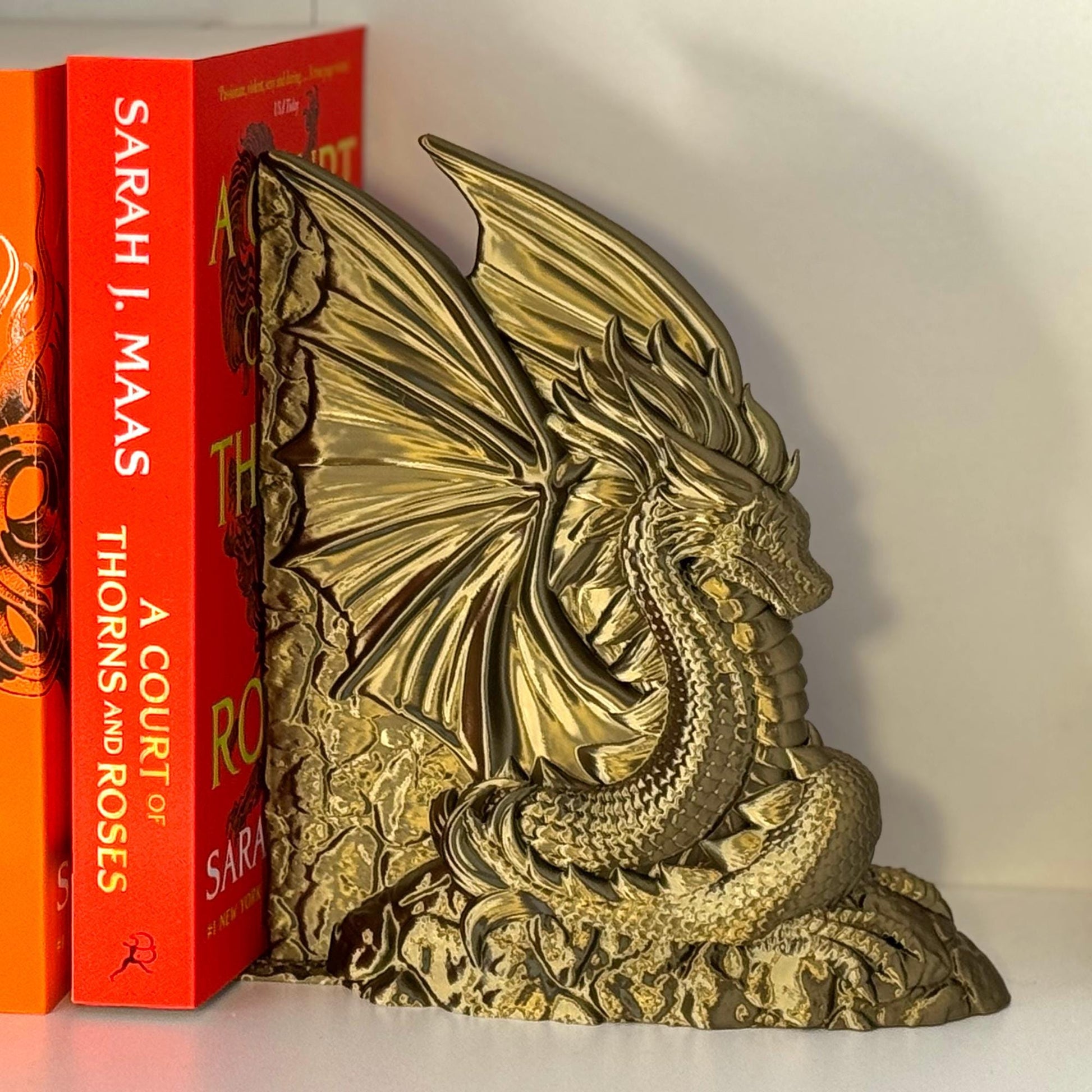 Dragon Bookends | ACOTAR Velaris Inspired 3D Decor