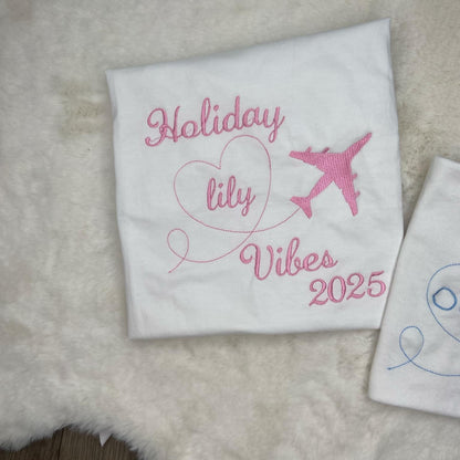 Personalised Embroidery First Time Flyer T-shirts