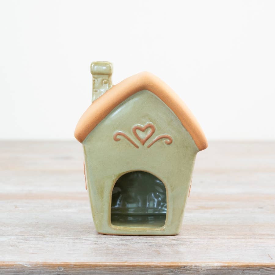 Fairy House Tealight Holder | Pastel Cottage Candle Holder Decor