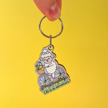 Life Is An Adventure Wooden Keyring