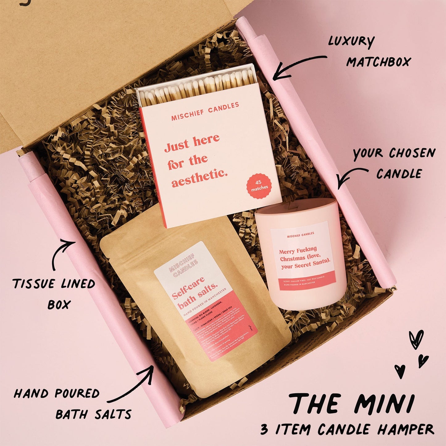 Funny Christmas Gift Merry Christmas Love From Secret Santa Candle