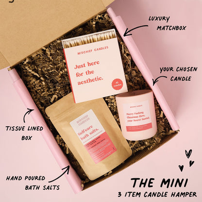Funny Christmas Gift Merry Christmas Love From Secret Santa Candle