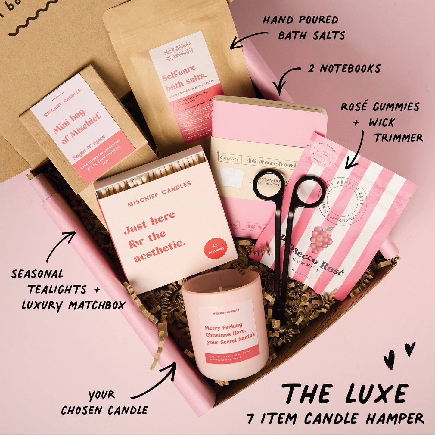 Funny Christmas Gift Merry Christmas Love From Secret Santa Candle