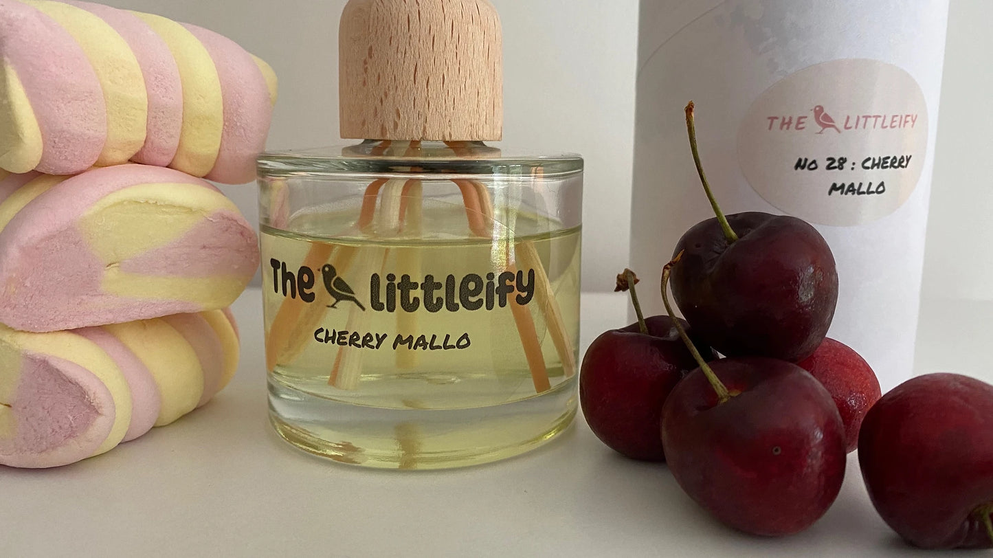 100ml Large diffuser scented in Cherry Mallow