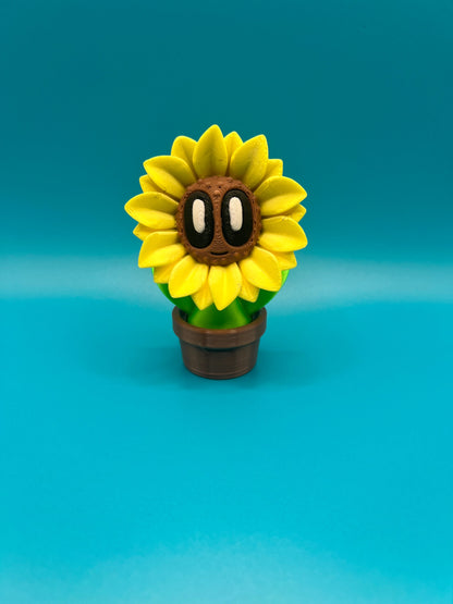 Blob sunflower & classic pot