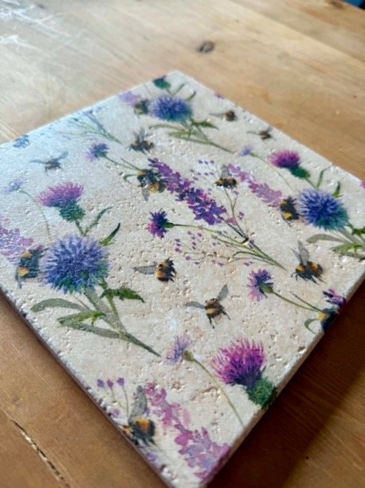 Handmade Stone placemat/ Trivet/ Worktop saver/ Natural stone placemats