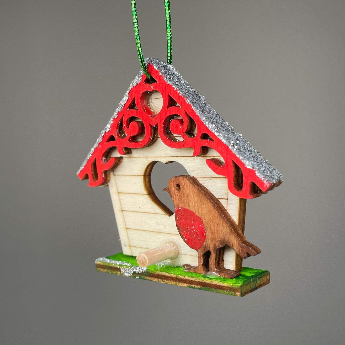 Birdhouse Bauble - Handmade Ornament by Curious Rabbit ®