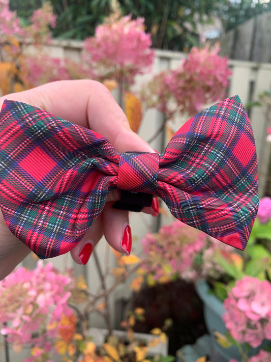 Royal Stewart Tartan Bow Tie Collar Accessory