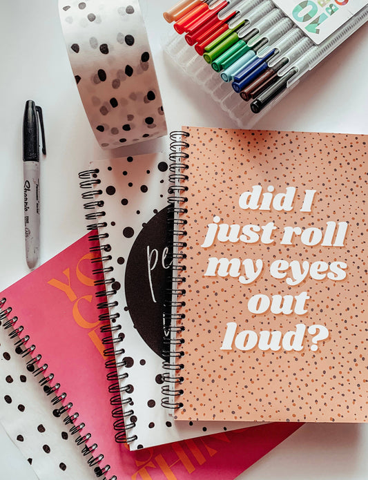A4 Notebook - 'Did I just roll my eyes out': Soft Cover / A4