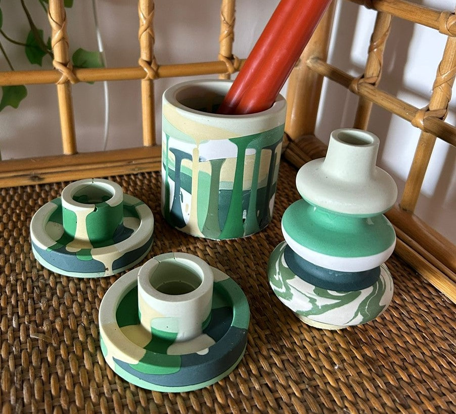 Jesmonite Workshop – Funky Decor  Make Your Own Wiggly Vase, Pot & Candle Holders Thursday 12th March