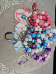 Personalised Silicone beaded wristlet