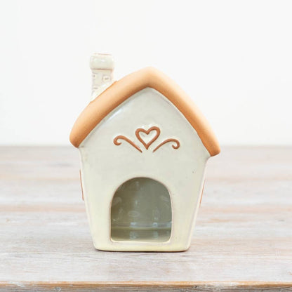 Fairy House Tealight Holder | Pastel Cottage Candle Holder Decor