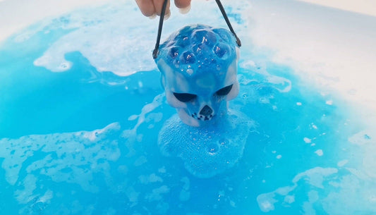Blue Brain Skull Bath Bomb