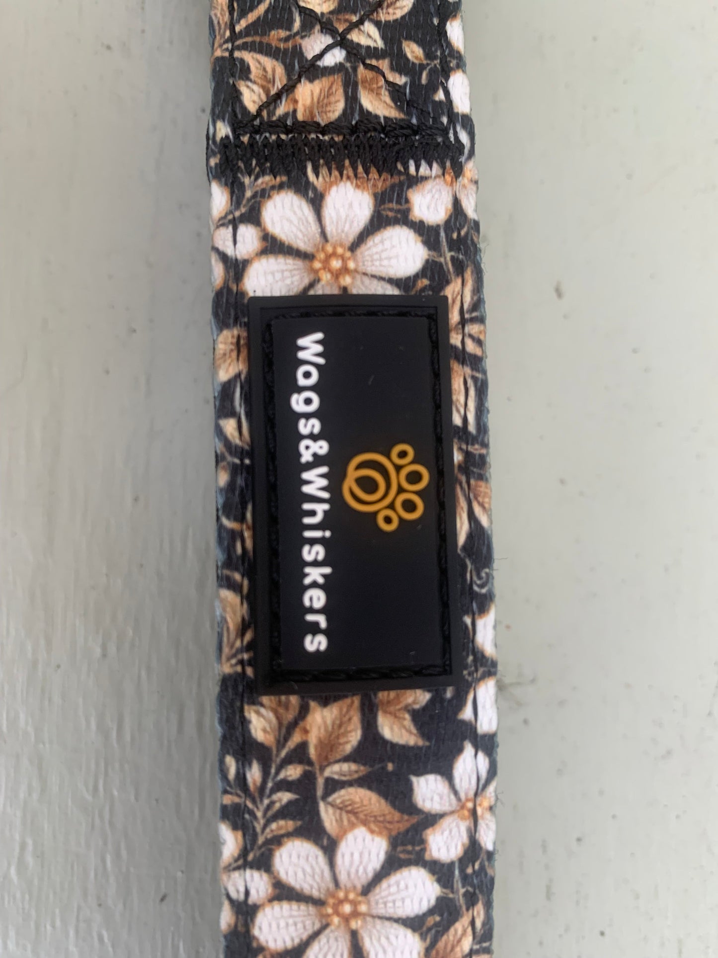 Black & Gold Floral Collar