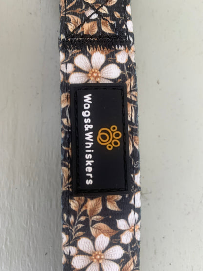 Black & Gold Floral Collar