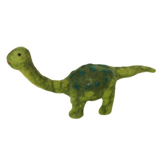 Green Felt Diplodocus